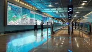 Rendering for an airport  