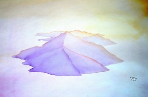nave di carta - aquarels